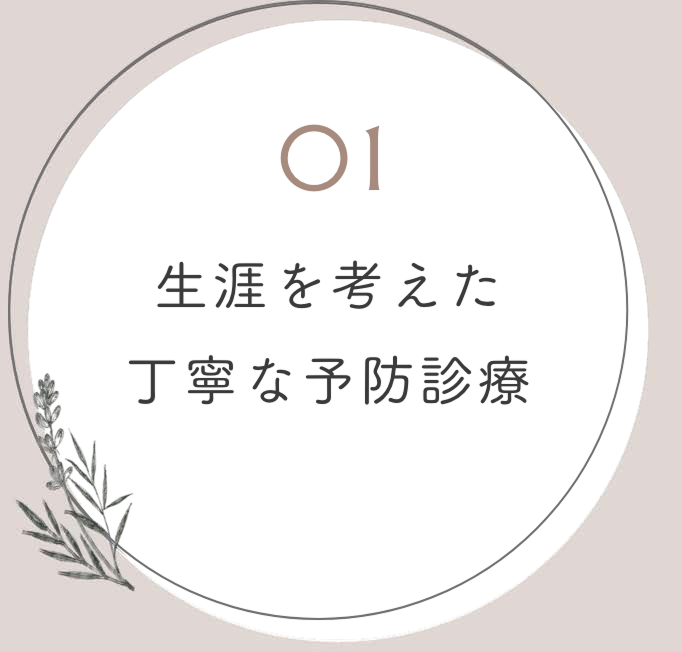 生涯を考えた丁寧な予防診療
